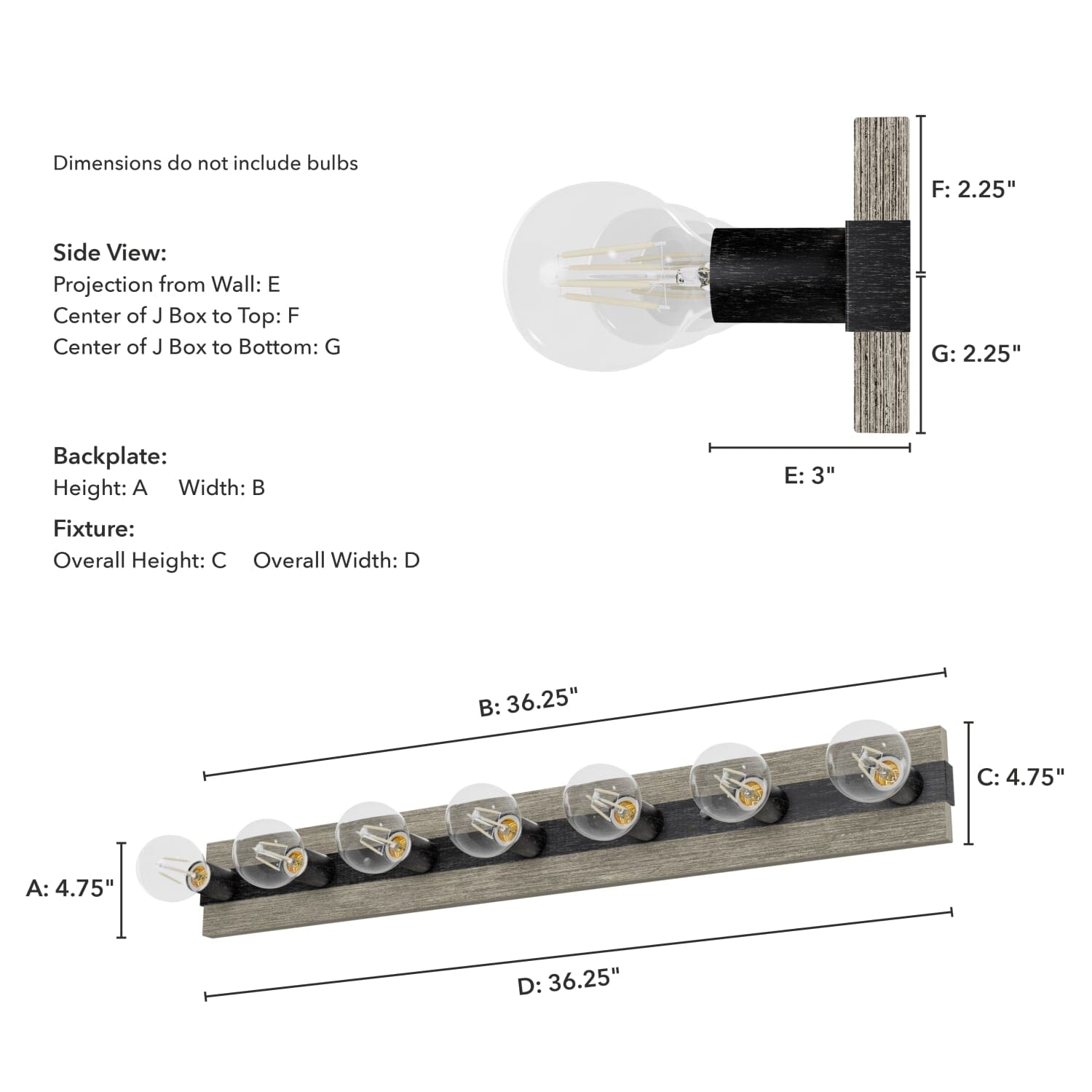 Donelson 7 Light Vanity - Image 6