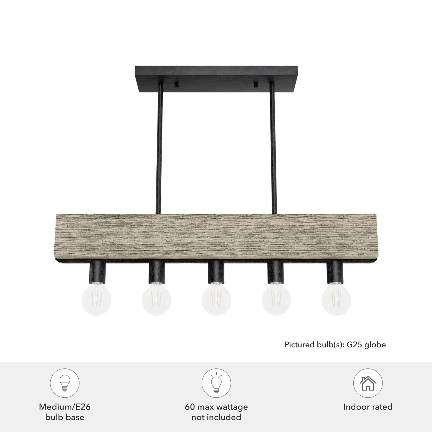 Donelson 5 Light Linear Chandelier - Image 5