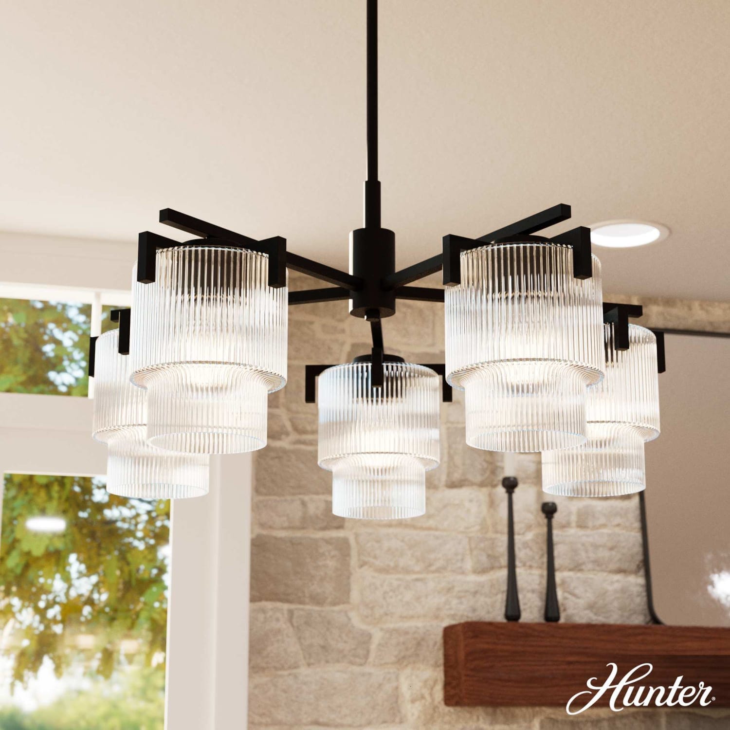 Ontario Jasmine Roth 5 Light Medium 27 Inch Chandelier - Image 4