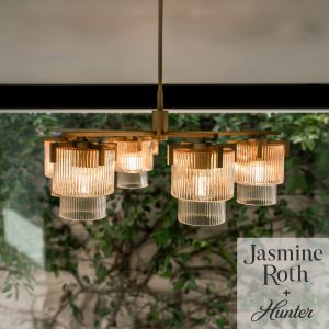 Ontario Jasmine Roth 5 Light Medium 27 Inch Chandelier
