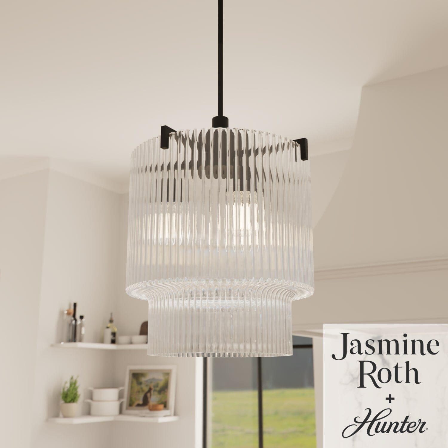 Ontario Jasmine Roth 3 Light Large 17 Inch Pendant - Image 4