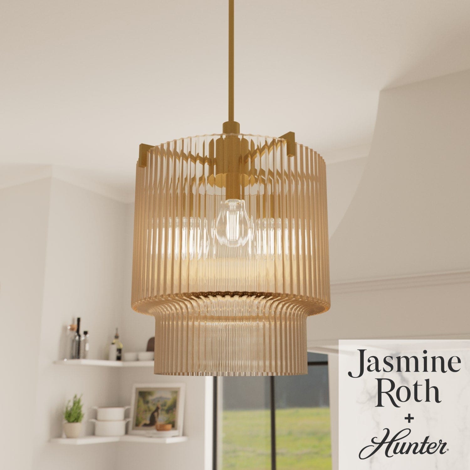 Ontario Jasmine Roth 3 Light Large 17 Inch Pendant - Image 3