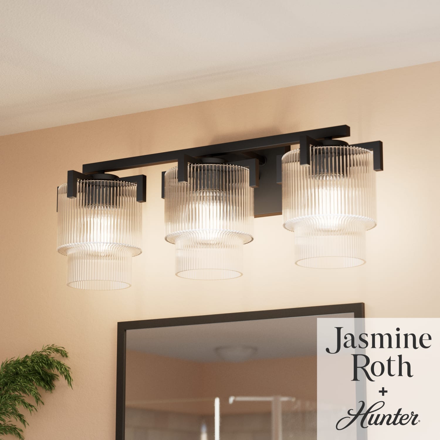 Ontario Jasmine Roth 3 Light Medium 24 Inch Bath Vanity