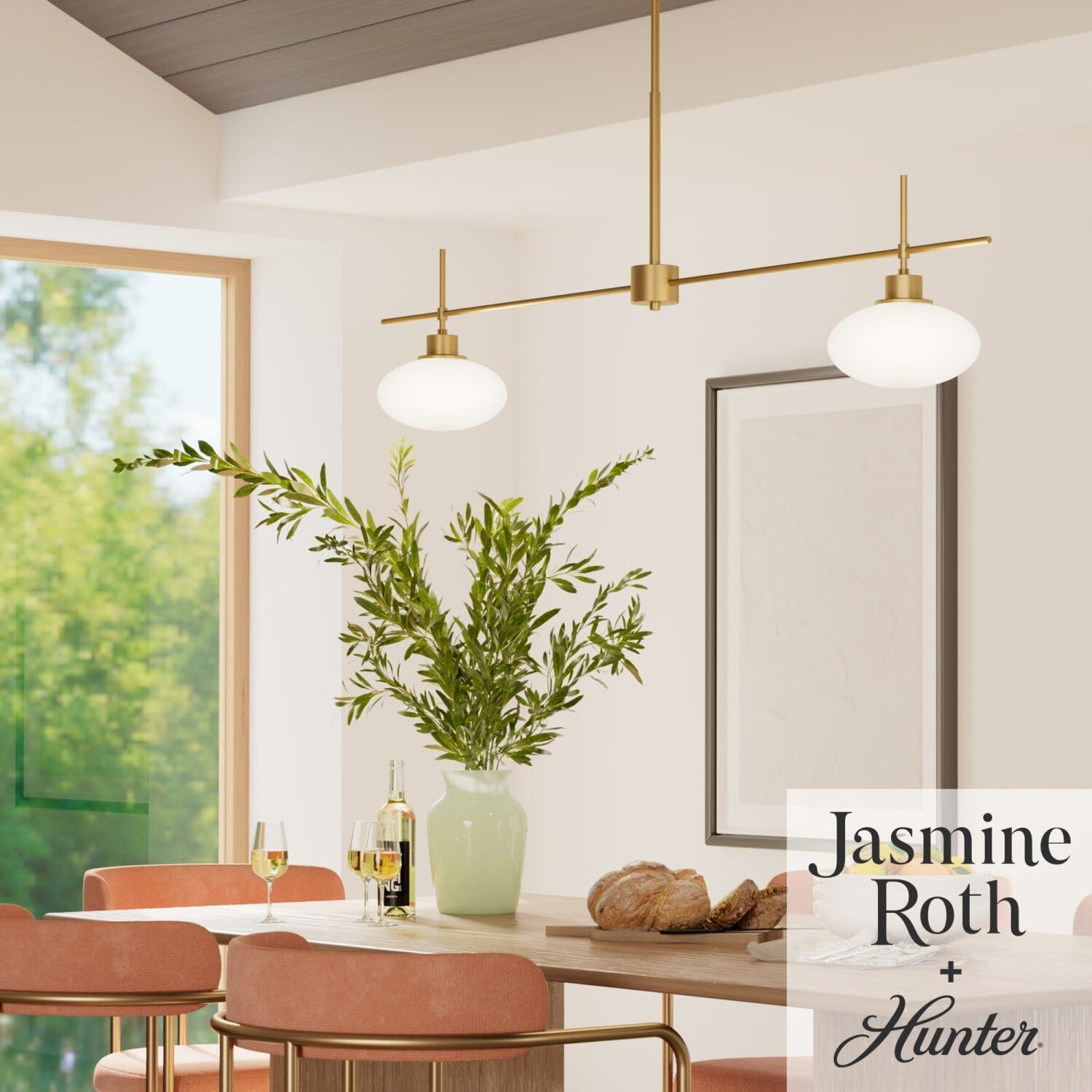 Getty Jasmine Roth 2 Light Large 52 Inch Linear - Image 4