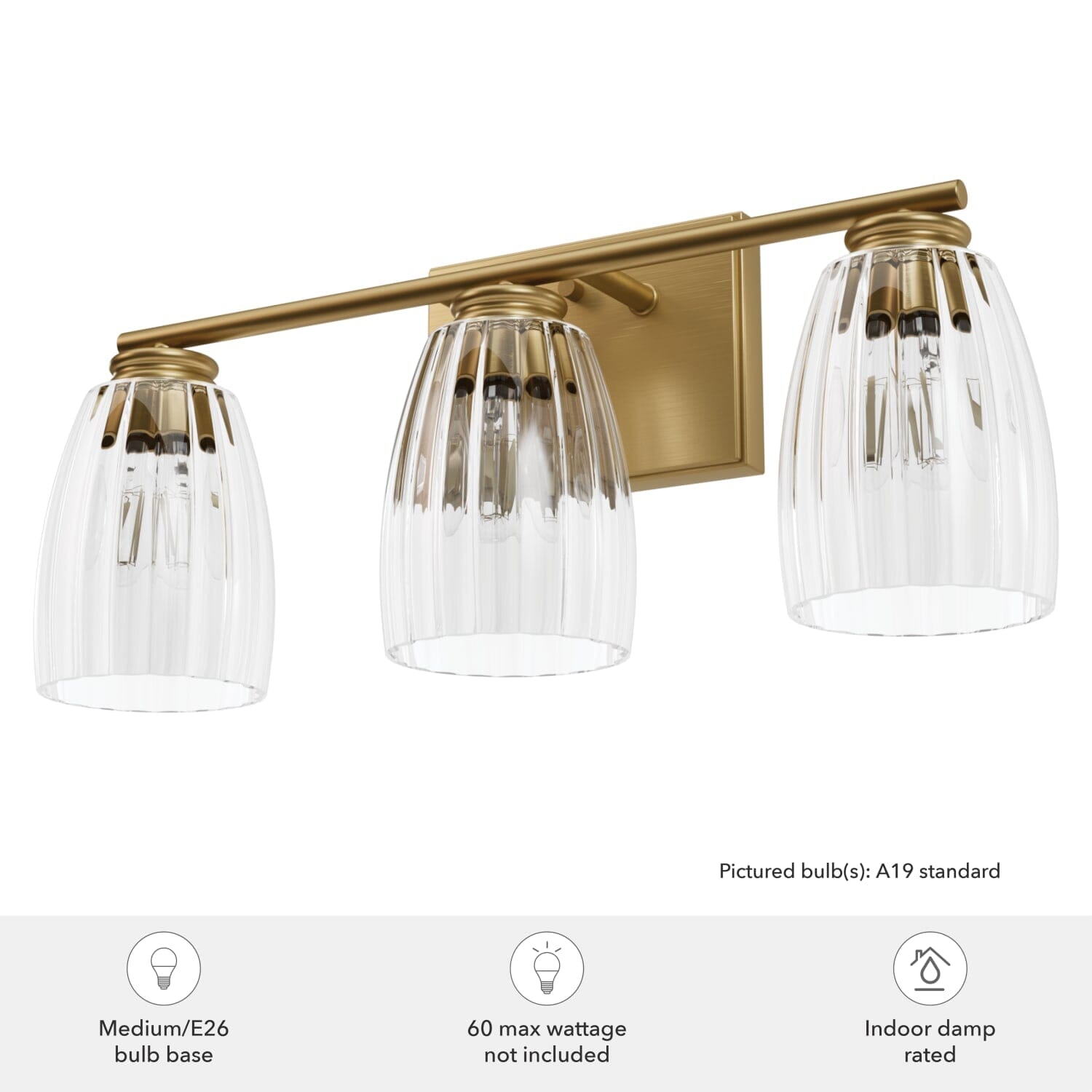 Rossmoor 3 Light Vanity - Image 5