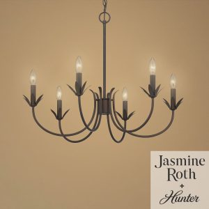 Junie Bud Jasmine Roth 6 Light Medium 28 Inch Chandelier