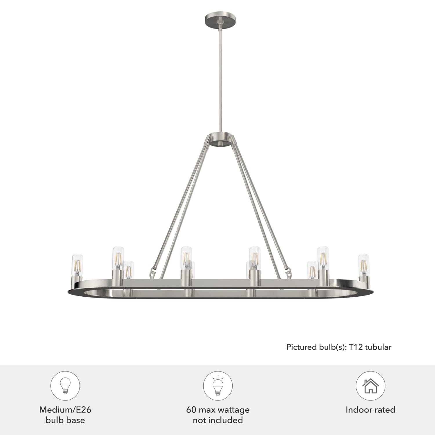 Saddlewood 10 Light Linear Chandelier - Image 3