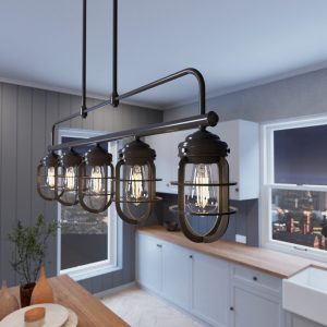 Starklake 5 Light Linear Chandelier