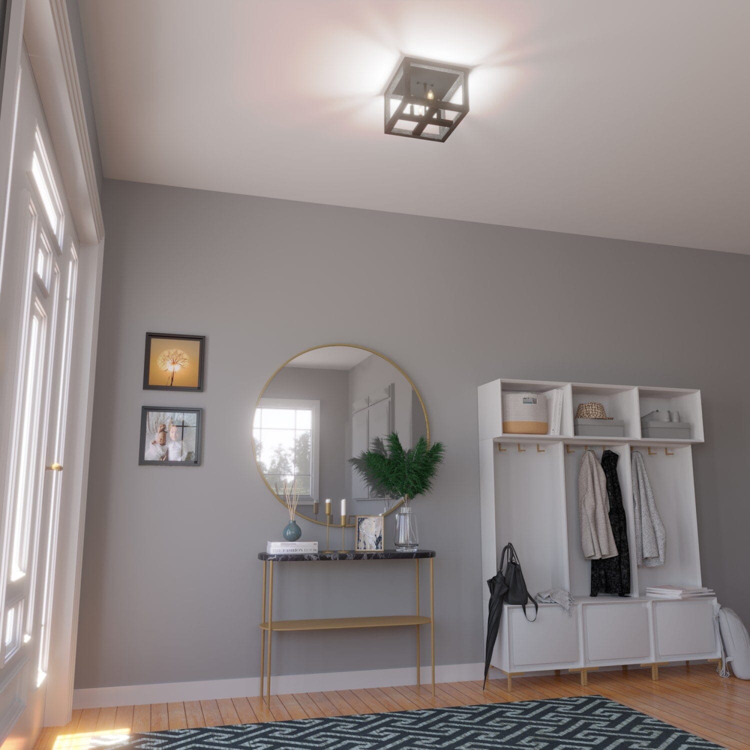 Squire Manor 4 Light Flush Mount - Image 4