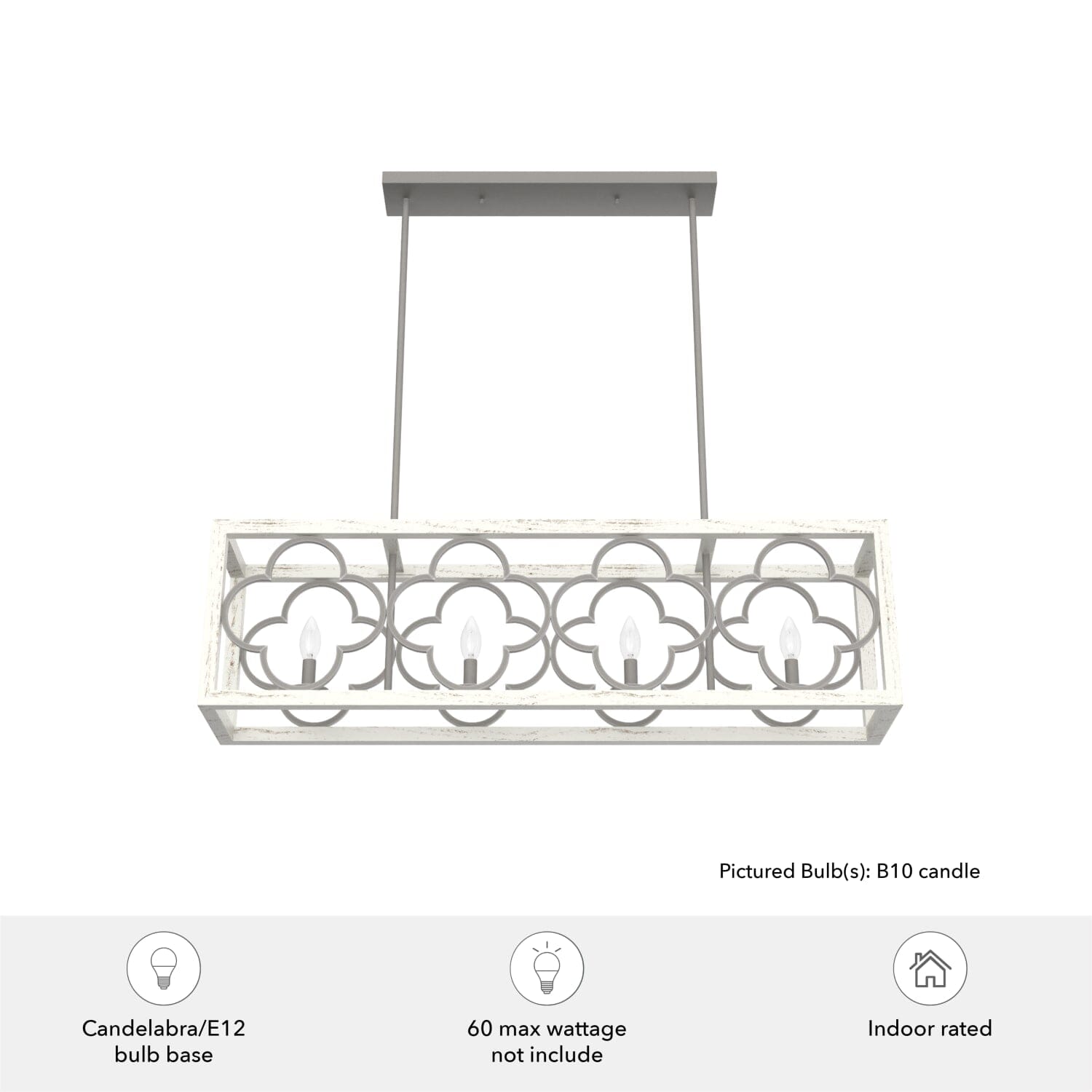 Gablecrest 4 Light Linear Chandelier - Image 5