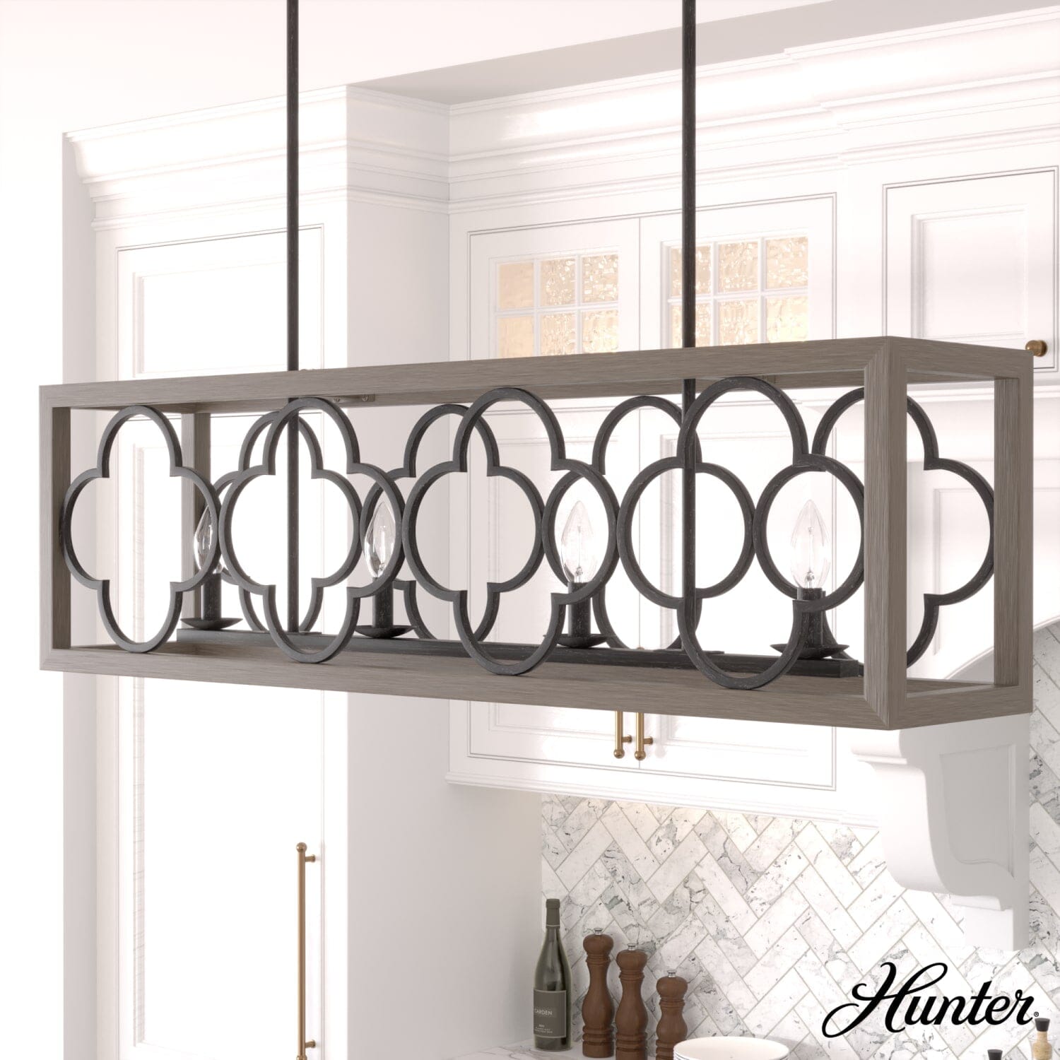 Gablecrest 4 Light Linear Chandelier - Image 2