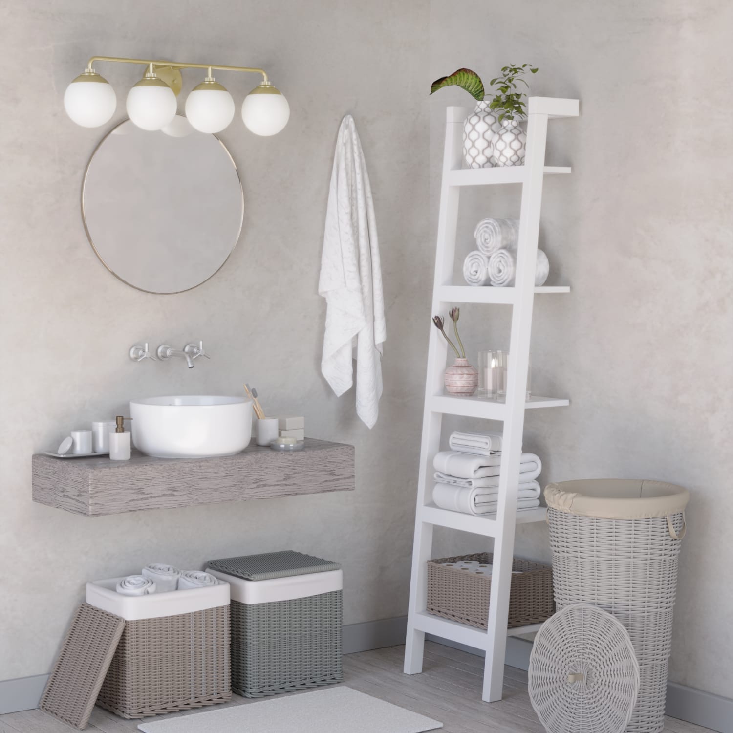 Hepburn 4 Light Vanity - Image 4