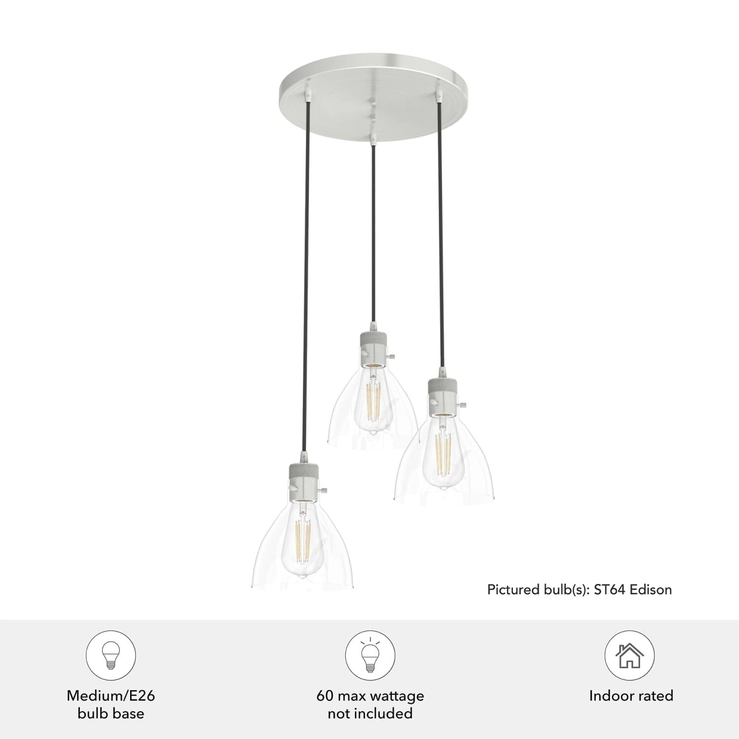 Van Nuys 3 Light Round Cluster - Image 6