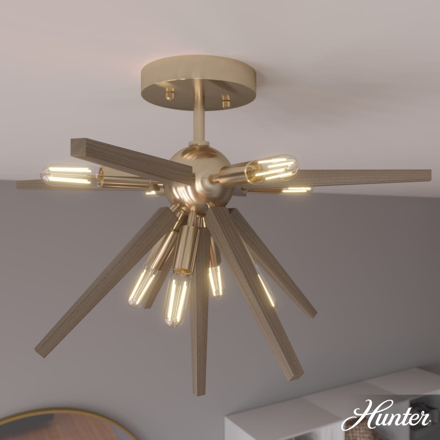 Jupiter Star Semi-Flush Mount