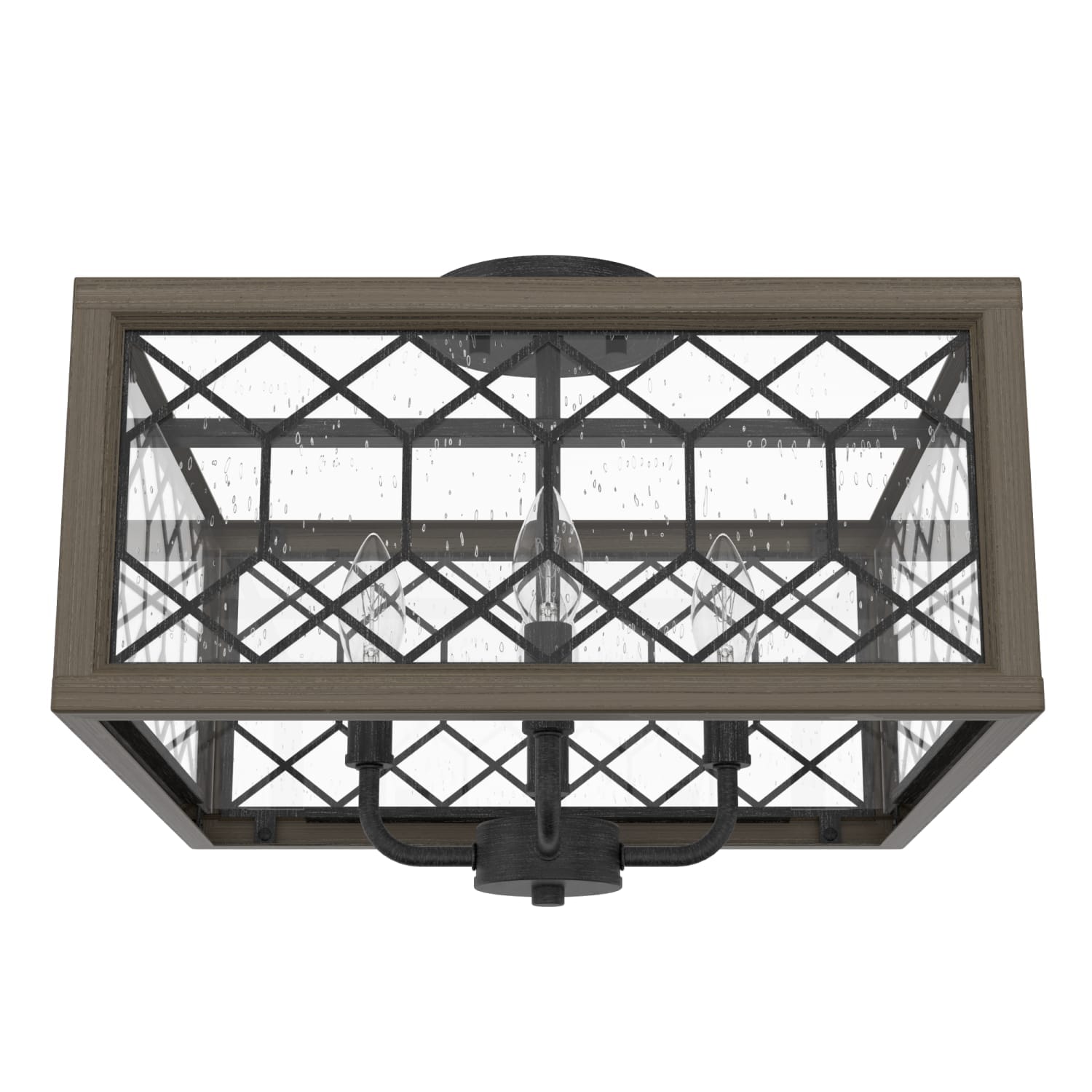 Chevron 4 Light Semi-Flush Mount - Image 6