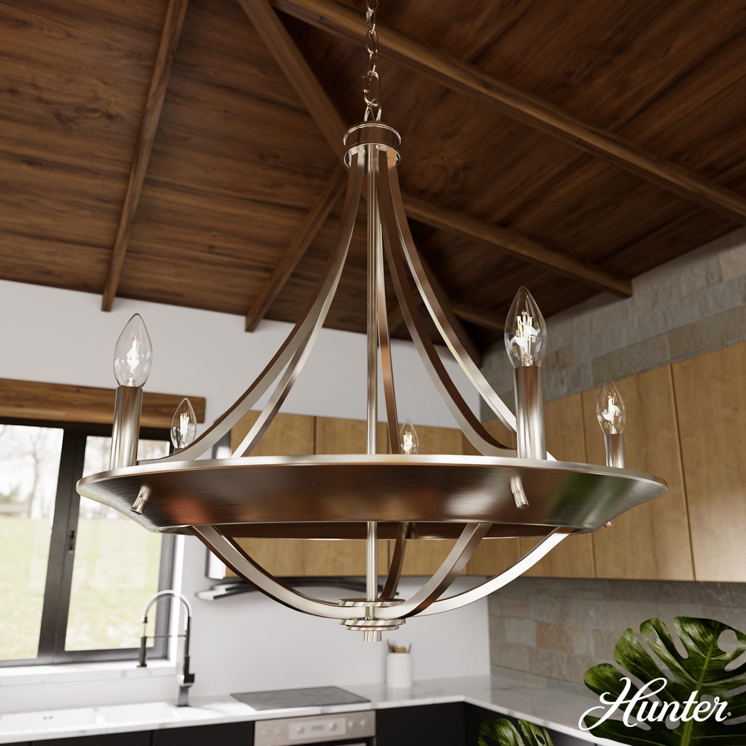 Perch Point 5 Light Chandelier 24 inch - Image 2