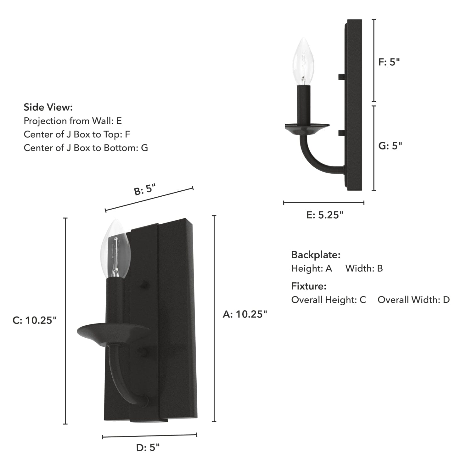 Perch Point 1 Light Wall Sconce - Image 6