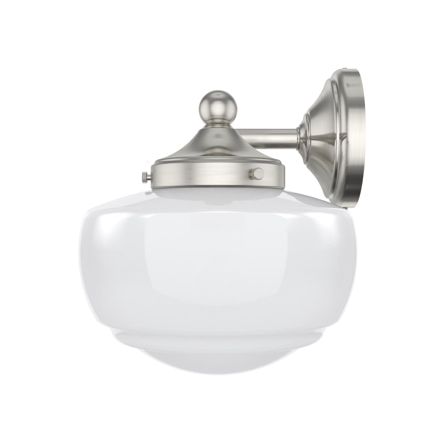 Saddle Creek Shiny Cased White Glass 3 Light Vanity - Image 6