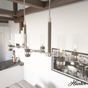 River Mill 6 Light Linear Chandelier