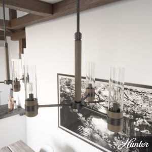 River Mill 3 Light Chandelier