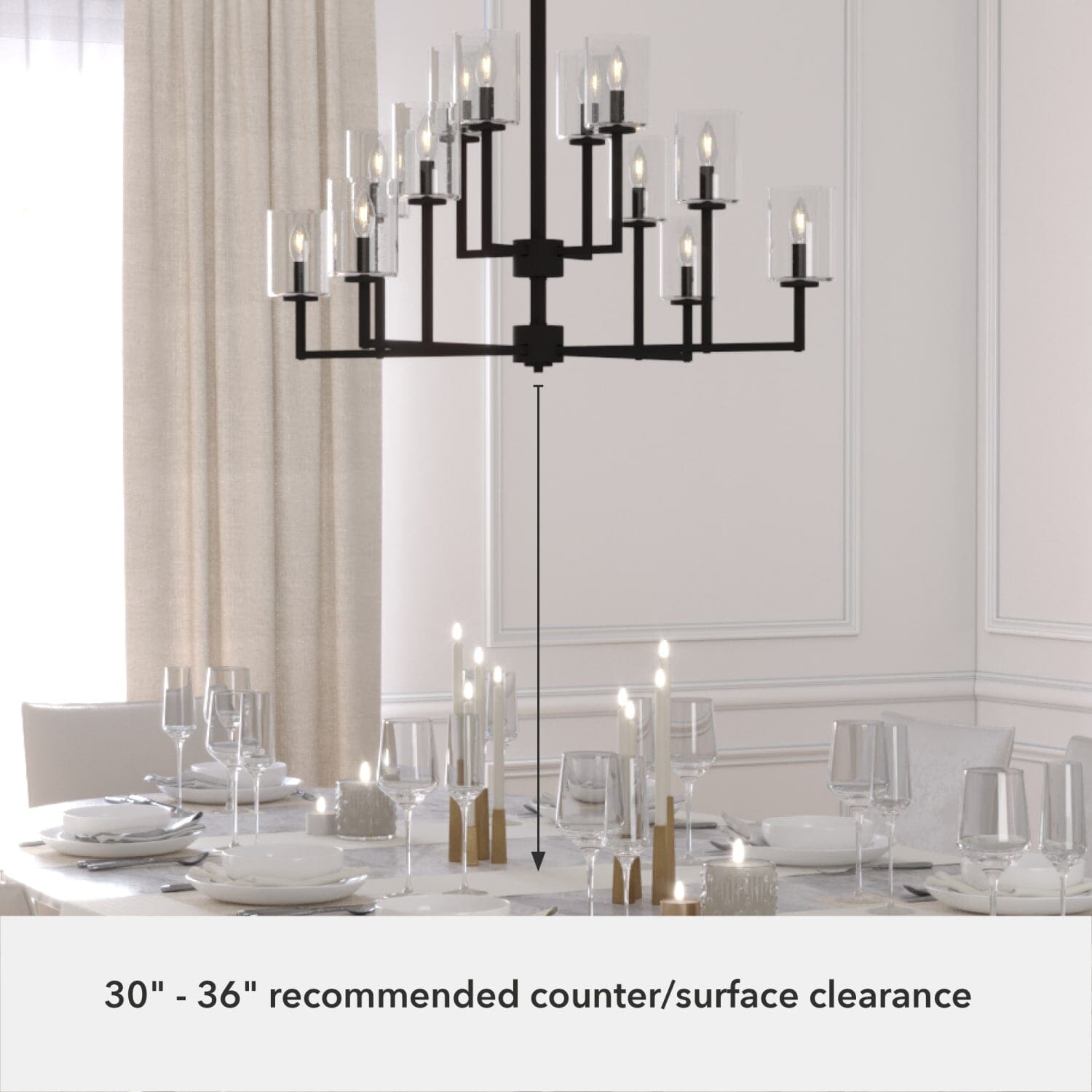 Kerrison 12 Light Chandelier - Image 5