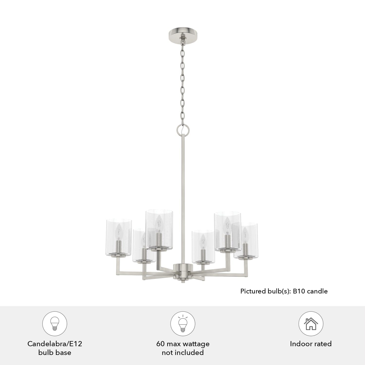 Kerrison 6 Light Chandelier - Image 6