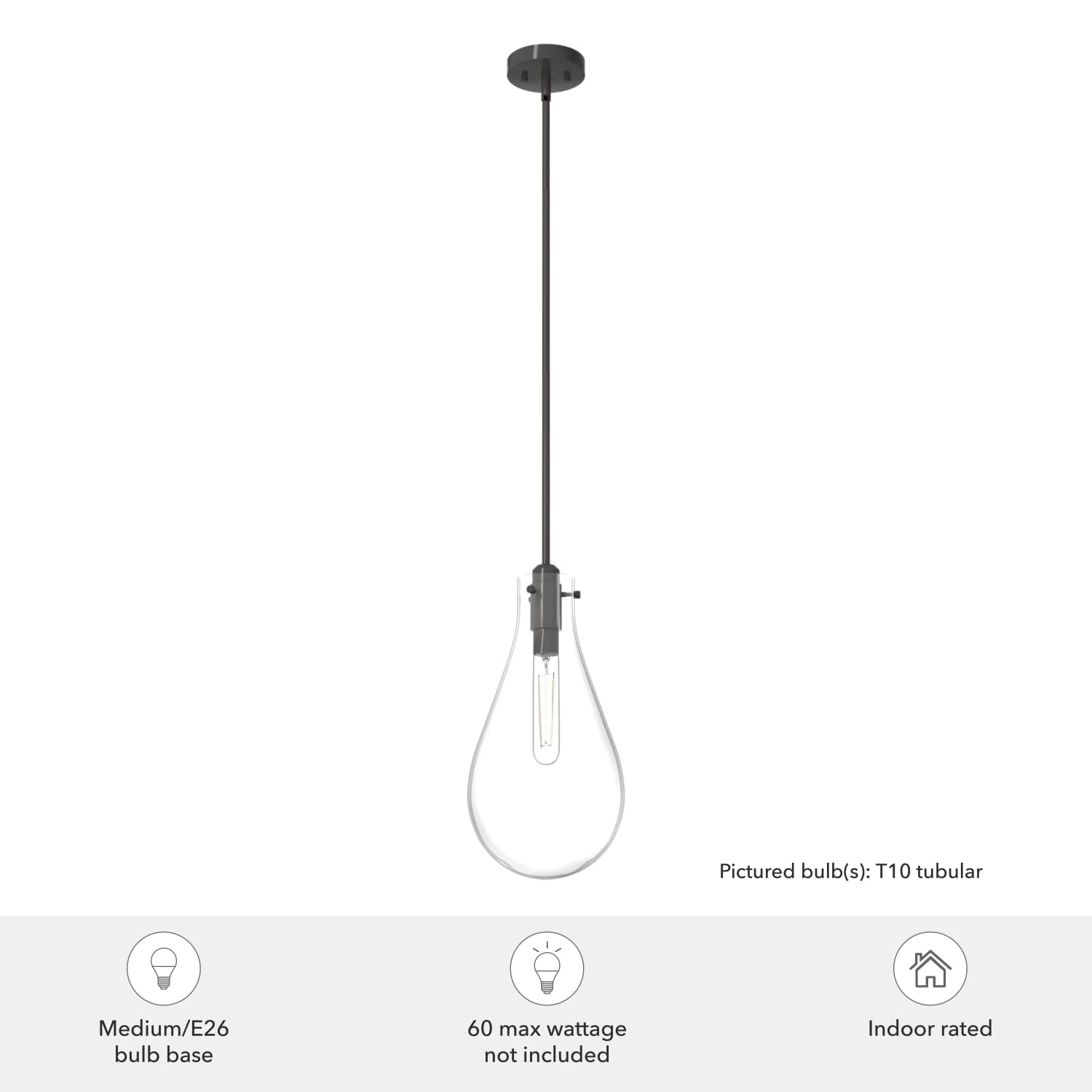 Lundin Pendant 1 Light 9 inch - Image 3