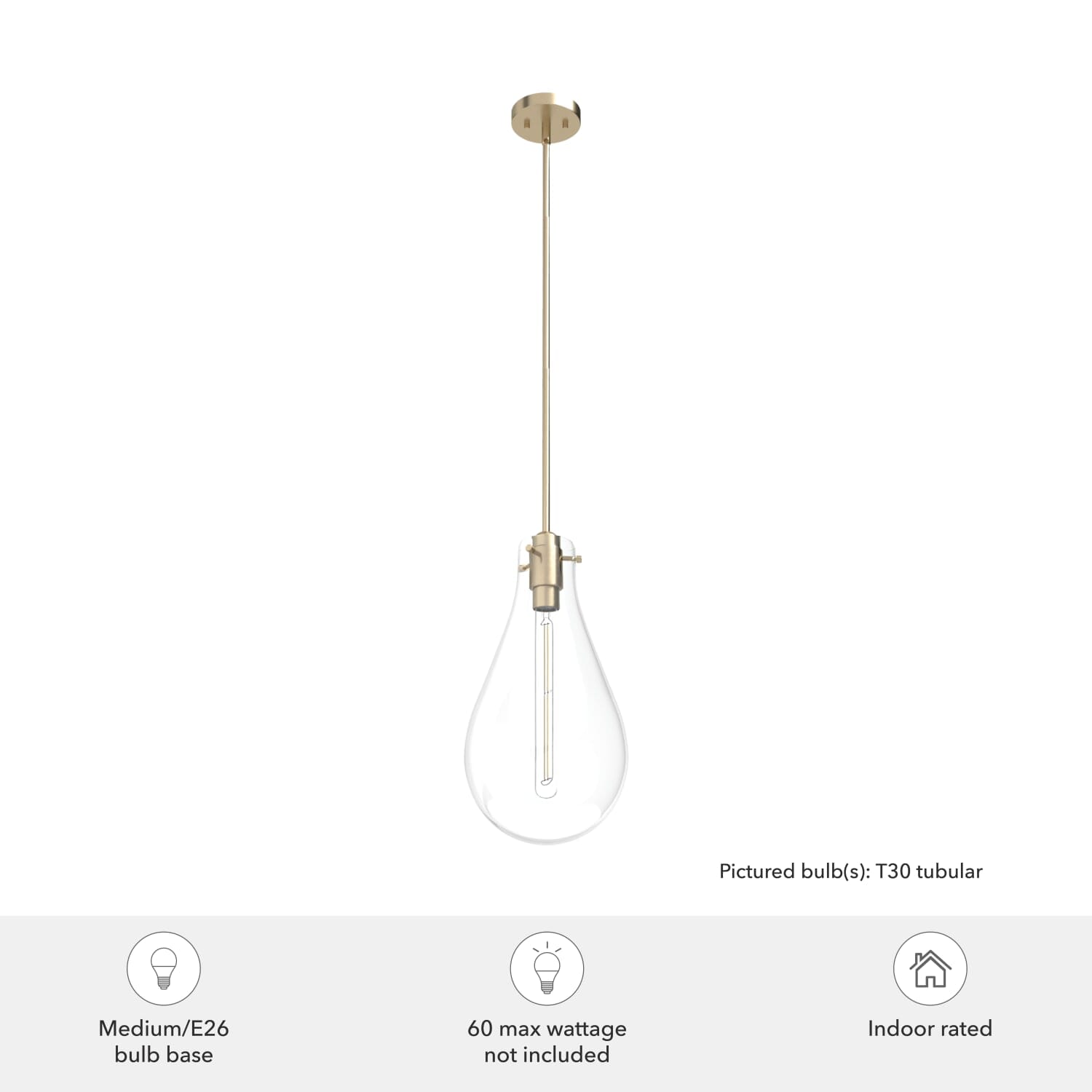Lundin 1 Light Pendant 11 inch - Image 6