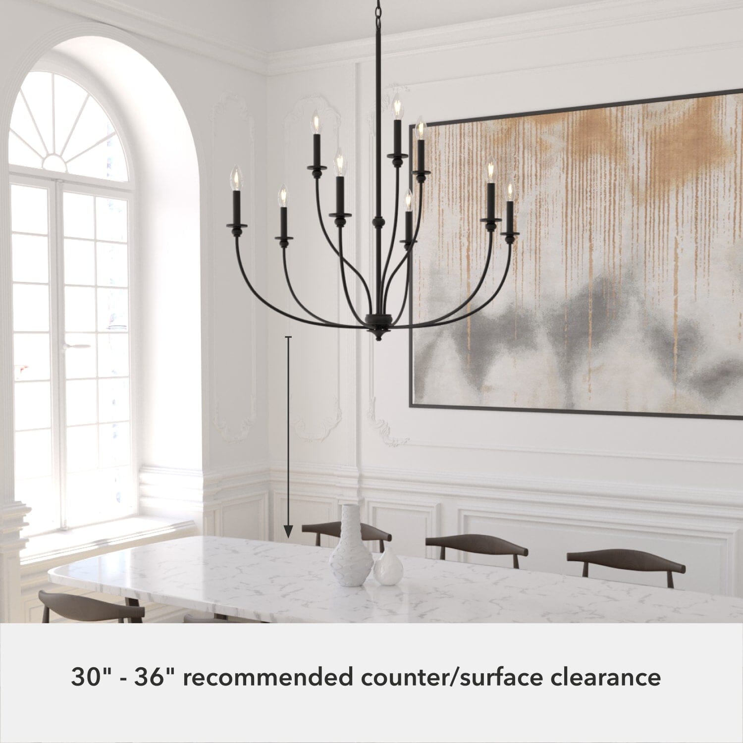 Southcrest 9 Light 2-Tier Chandelier - Image 5