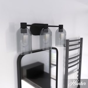 Lochemeade Smoked Glass 3 Light Vanity