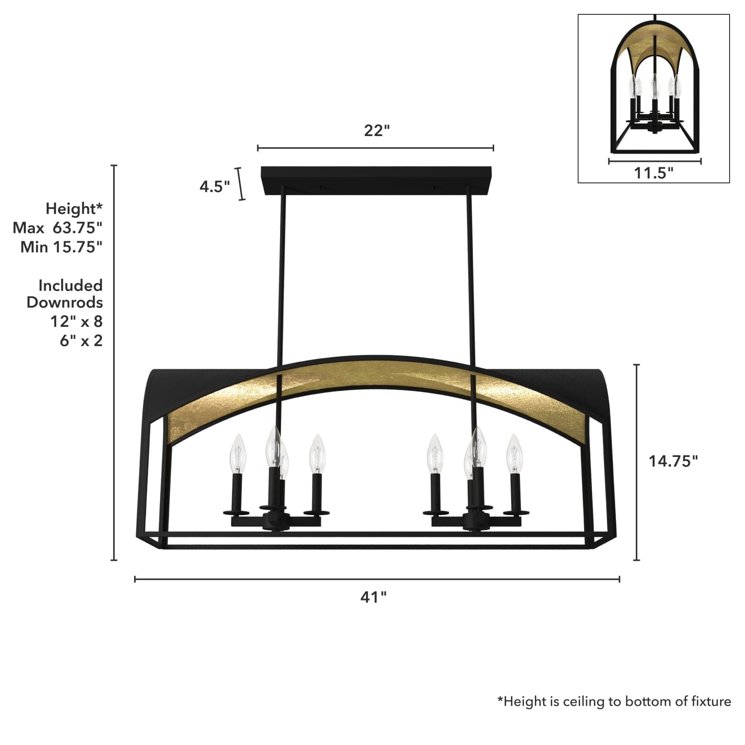 Dukestown 8 Light Linear - Image 4
