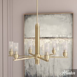 Gatz 6 Light Chandelier Alturas Gold