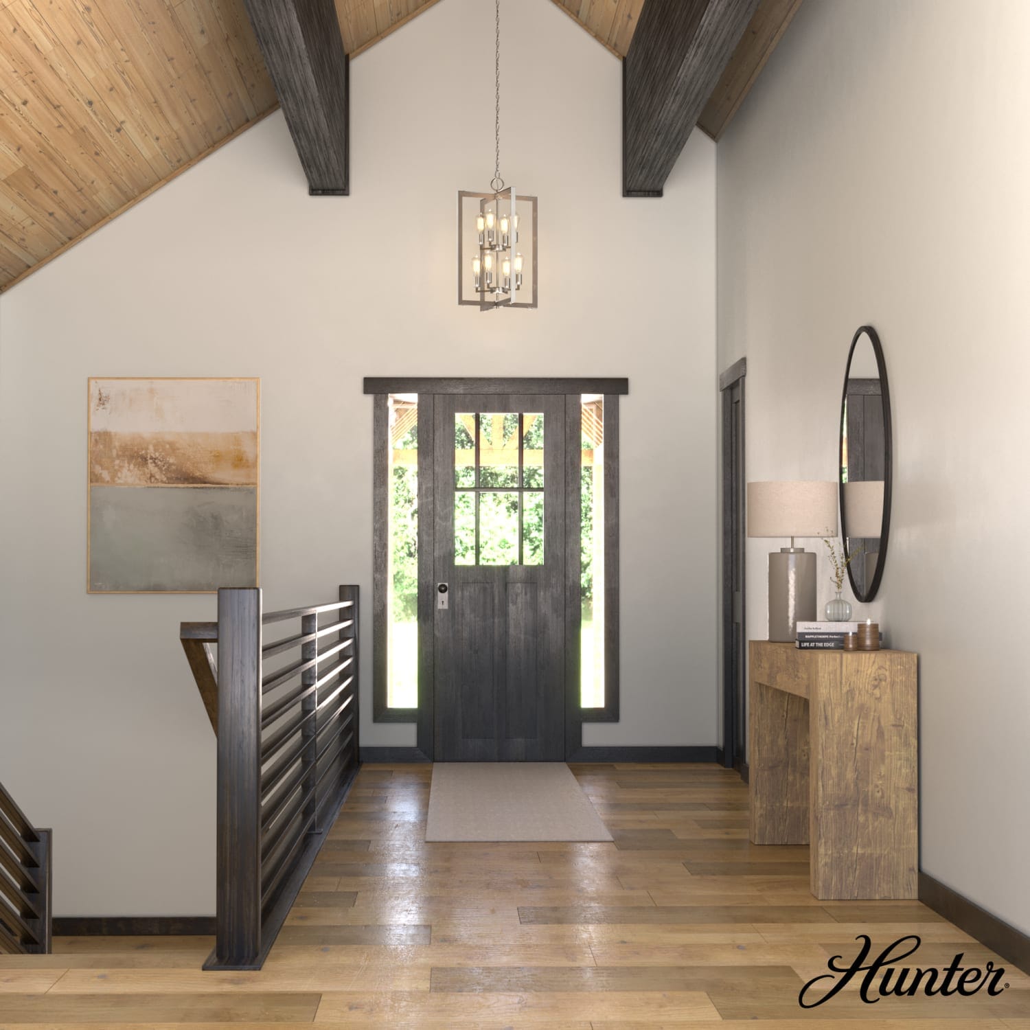 Woodburn 8 Light 18 Inch Foyer Pendant - Image 4