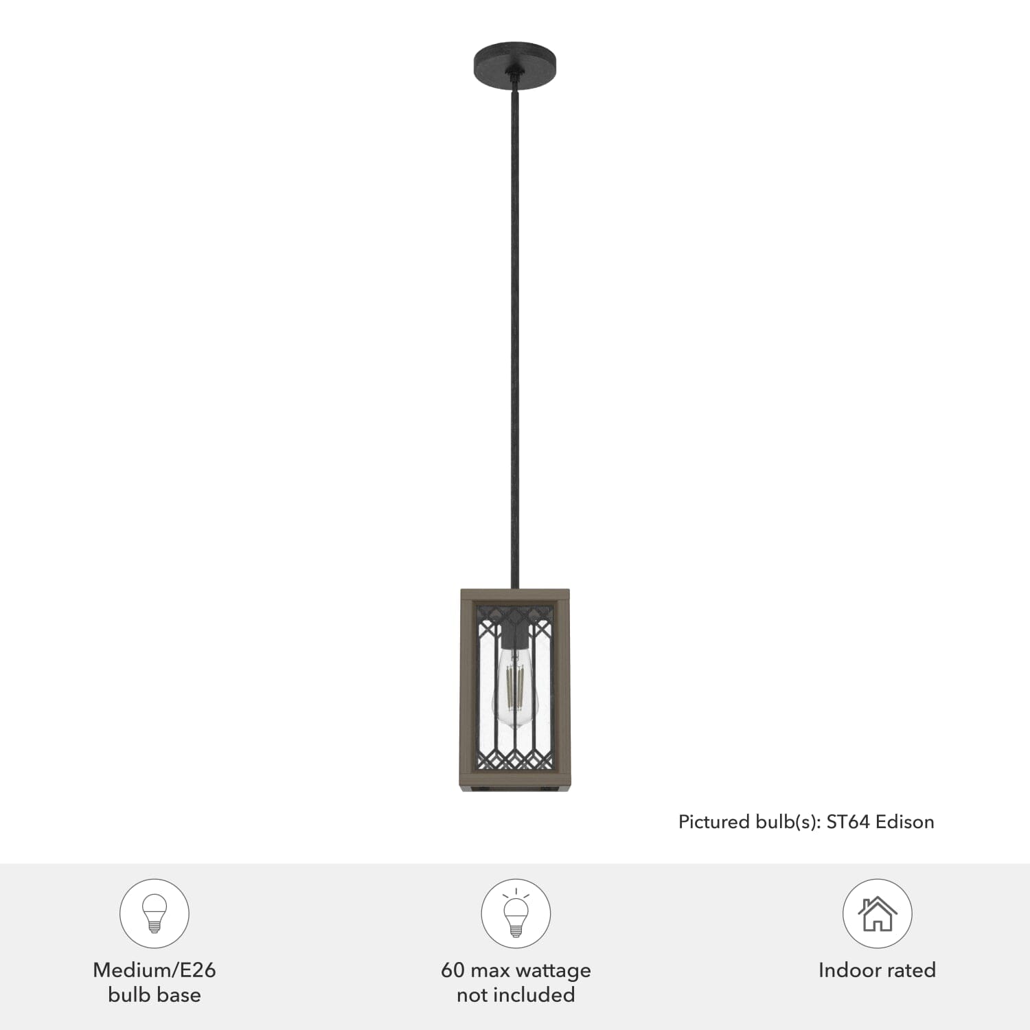 Chevron 1 Light Mini Pendant - Image 6