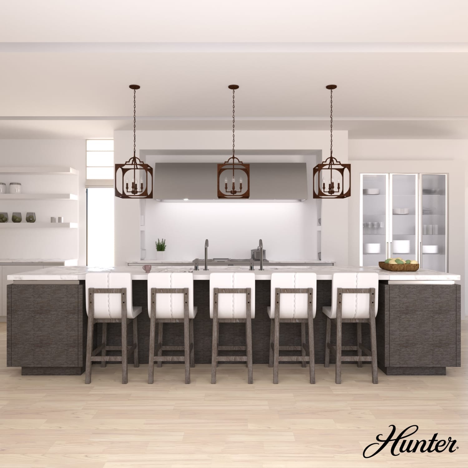 Highland Hill 4 Light Pendant 15 inch - Image 3