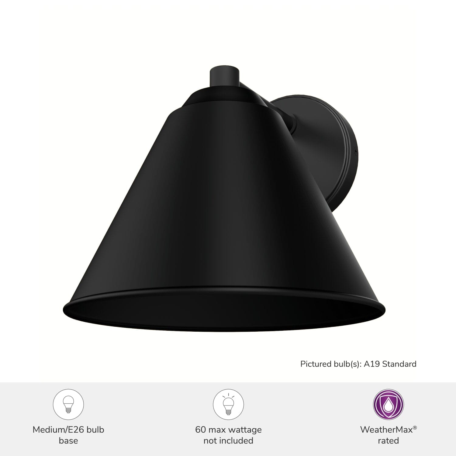 Aeronaut Outdoor WeatherMax 1 Light 10 Inch Small Wall Light - Image 3