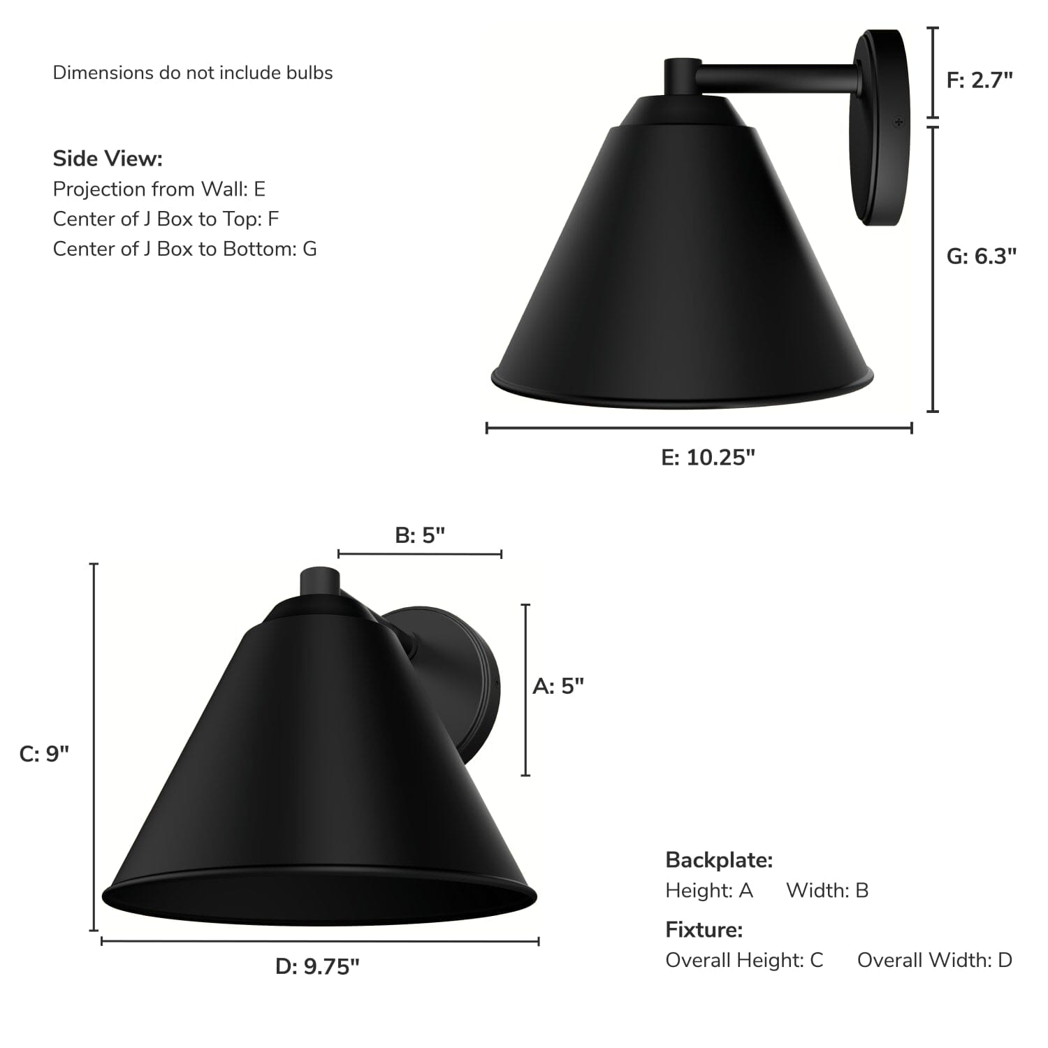 Aeronaut Outdoor WeatherMax 1 Light 10 Inch Small Wall Light - Image 4