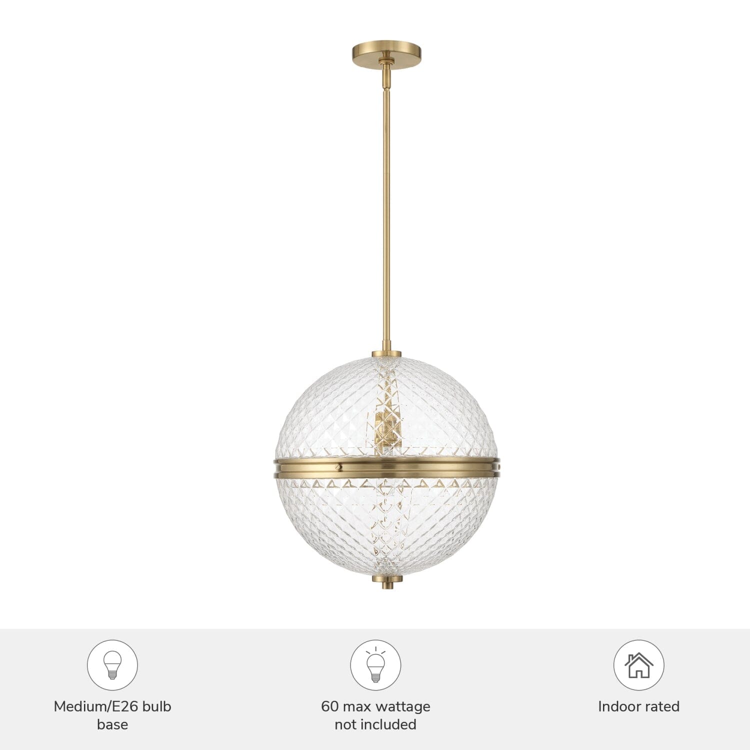 Bay Hollow 1 Light Large 16 Inch Pendant - Image 3