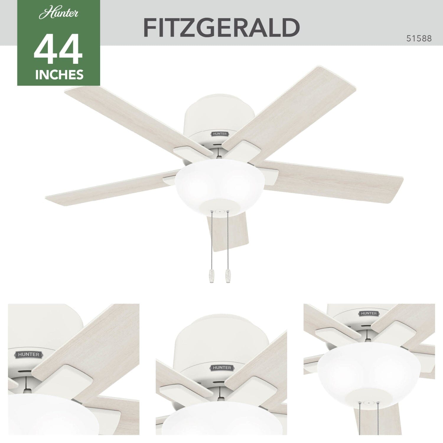 Fitzgerald with LED Light 44 inch - Image 3