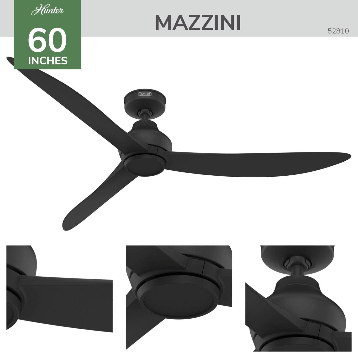 Mazzini Energy Star Outdoor 60 inch with Remote - Image 3