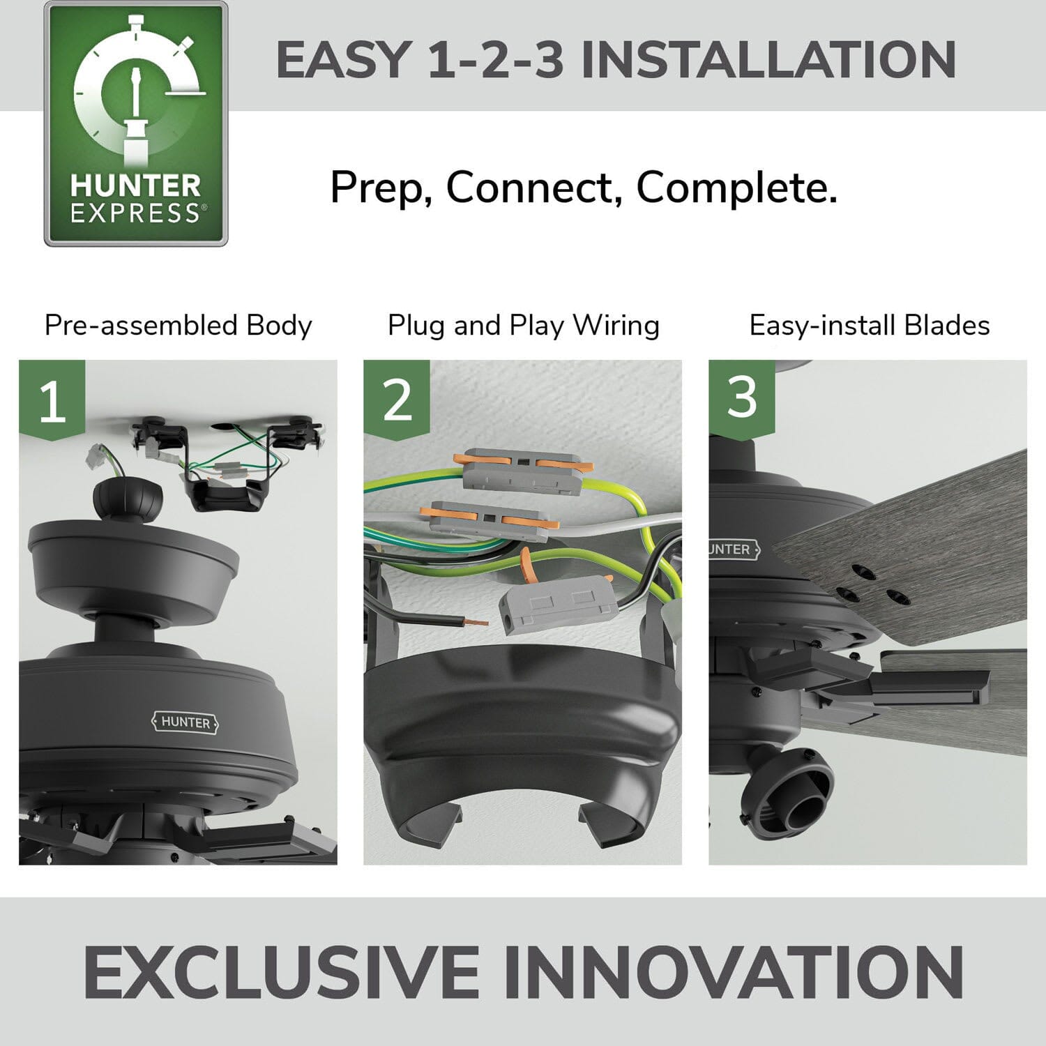 Fonthill Indoor HunterExpress with LED Light 52 inch with remote - Image 6