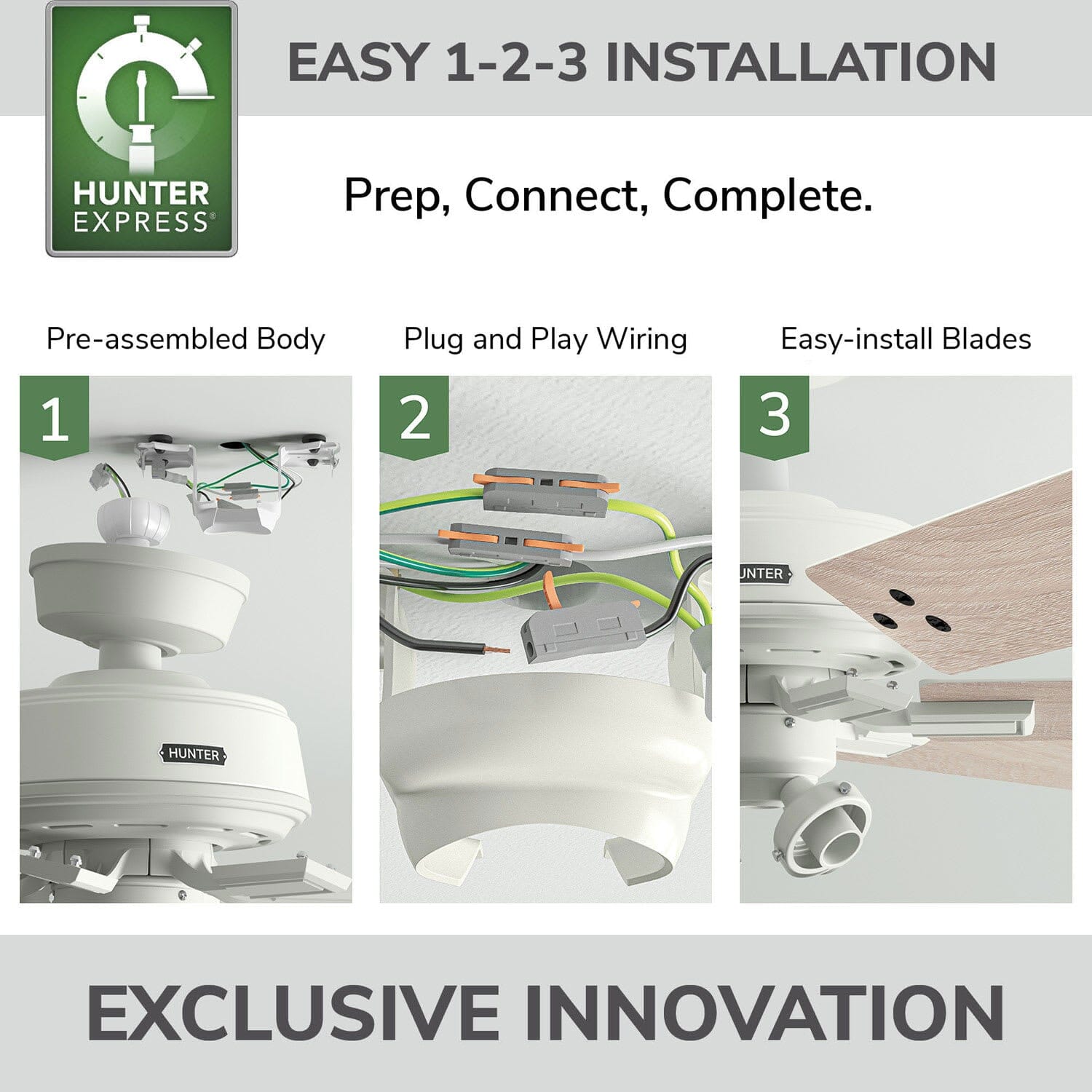 Fonthill Indoor HunterExpress with LED Light 52 inch with remote - Image 5