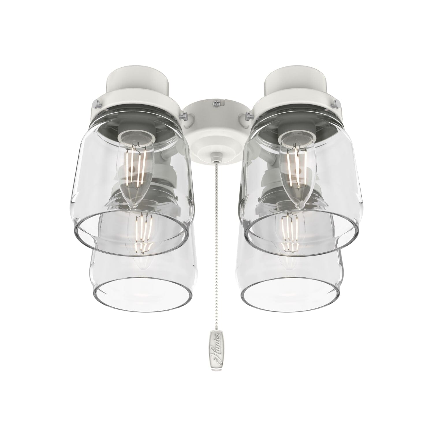 Original 4 Light Accessory Fitter and Glass, White - 99384