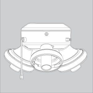 Switch Housing Assembly-Empty-Matte Black - K005801119