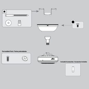 Trilobe Hanging System-Gloss Black - K006501122